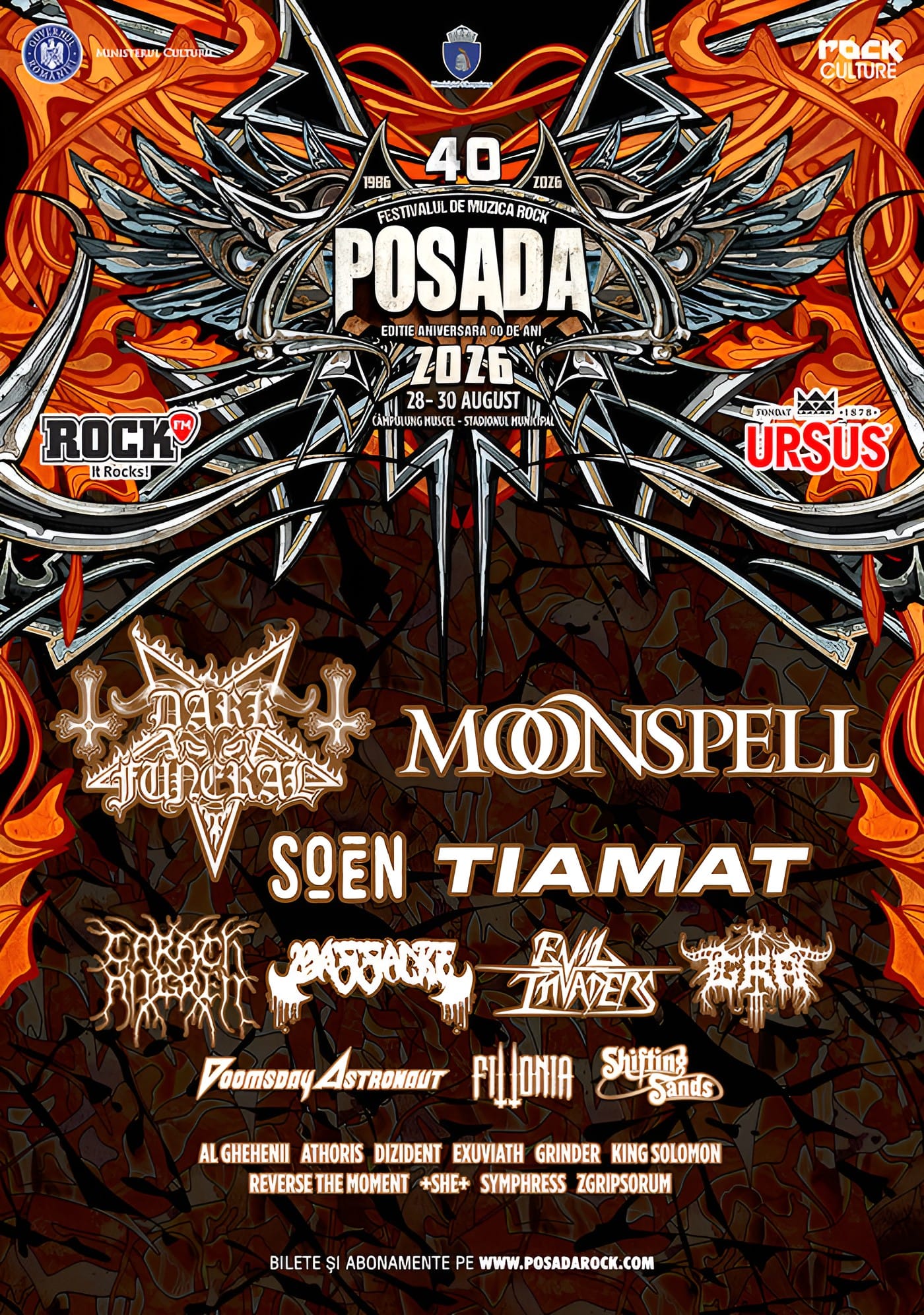 Posada Rock sărbătorește 40 de ani: trei zile de rock și metal la Câmpulung Muscel